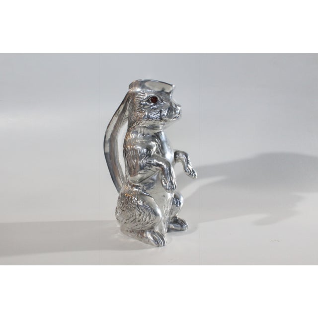 Vintage 1970's Arthur Court Aluminum Rabbit Pitcher Chairish