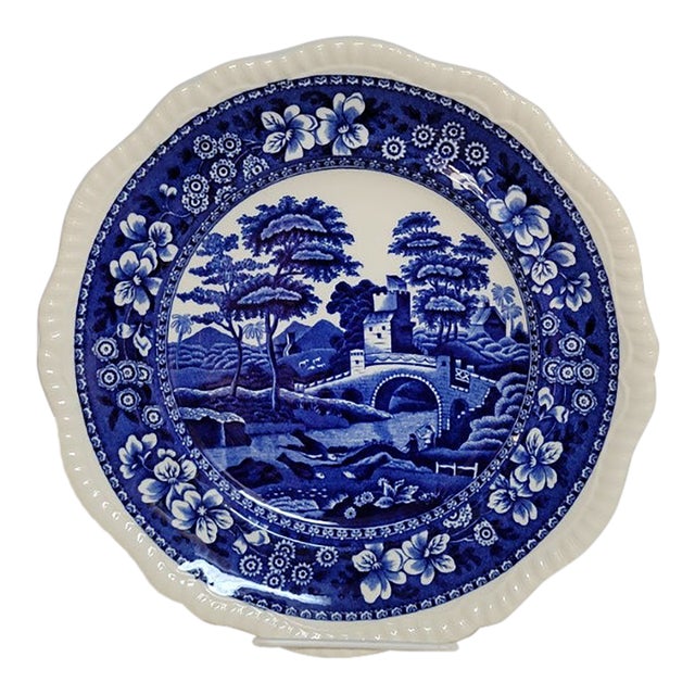 Set of 3 Antique Copeland Spode’s Tower Blue Transferware Dinner Plates For Sale