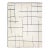 Modern Moroccan Style Ivory Handmade Geometric Wool Rug For Sale