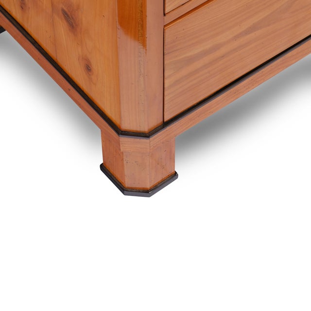 Biedermeier Chest of Drawers in Cherrywood, 1820 For Sale - Image 4 of 14