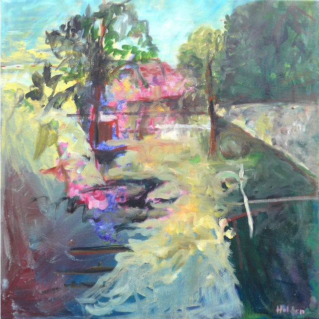 Abstract Martha Holden Caribbean Mystery Modern Oil Painting For Sale - Image 3 of 6