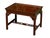 Chippendale Mid 20th Century Mahogany Chippendale Style Butlers Coffee Table With Glass Top Serving Tray For Sale - Image 3 of 12