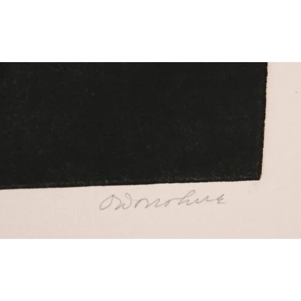 This aquatint etching, titled "Candle," was created by the American artist, Tighe O'Donoghue, in 1985. It is edition M 10...