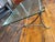 Handcrafted Forged Steel Coffee Table and Matching Side Table With Thick Glass Tops For Sale - Image 9 of 10