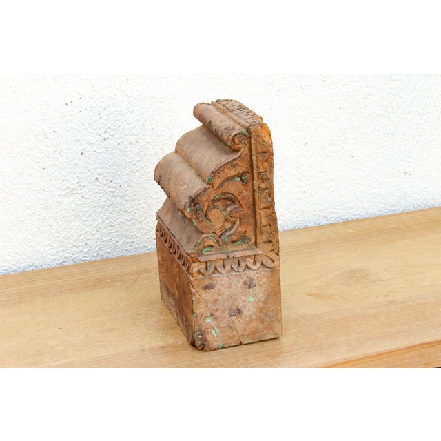 Contemporary Authentic Northern India Teak Corbel For Sale - Image 3 of 7