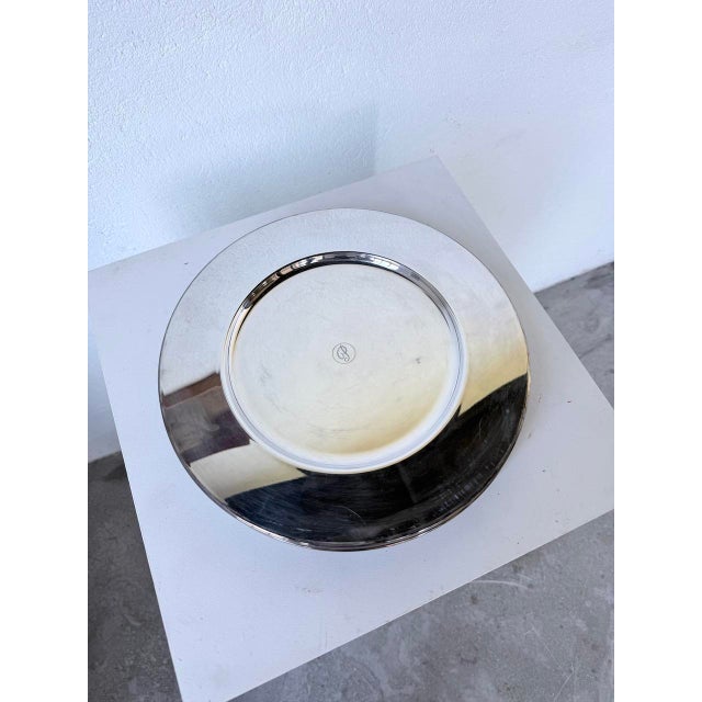 Plates and Saucers in Silver-Plated Metal from Emile Puiforcat, 1960s, Set of 12 For Sale - Image 6 of 18