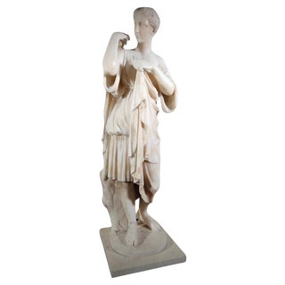 Diana De Gabios, Marble Sculpture, 19th Century For Sale