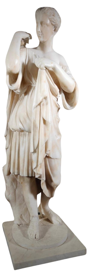 Diana De Gabios, Marble Sculpture, 19th Century