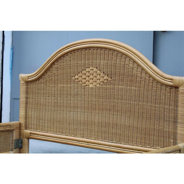 Vintage Italian Bamboo and Wicker Bed by Tommaso Barbi, 1970, in Very Good conditions. Designed 1970 to 1979 I have...