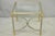 Vintage French Directoire Maison Jansen Style Steel Brass Low Square Side Table For Sale - Image 16 of 17