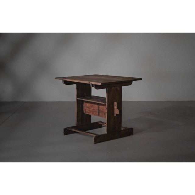 Alpine Farmhouse Table in Pine, Savoy, 1900s For Sale - Image 5 of 12
