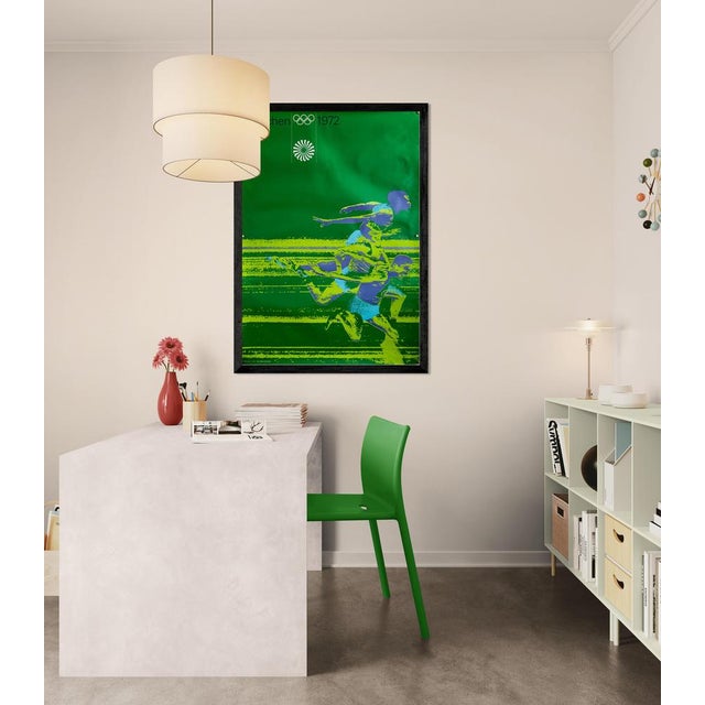 Athletics Original Olympic Poster by Otl Aicher, 1972 For Sale - Image 10 of 10