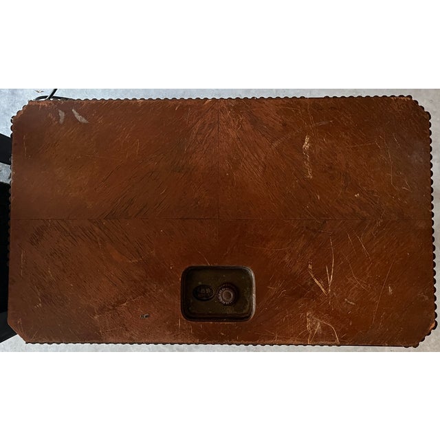 Wood Antique 1930s Philco Lazyboy Chairside Radio Model 370 for Restoration For Sale - Image 7 of 13