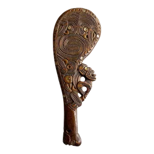 Carved Wood Māori Wahaika Club New Zeland