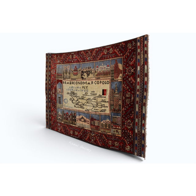 Vintage Afghan Hand-Knotted Turkmen Wool Rug, 1950s For Sale - Image 8 of 18