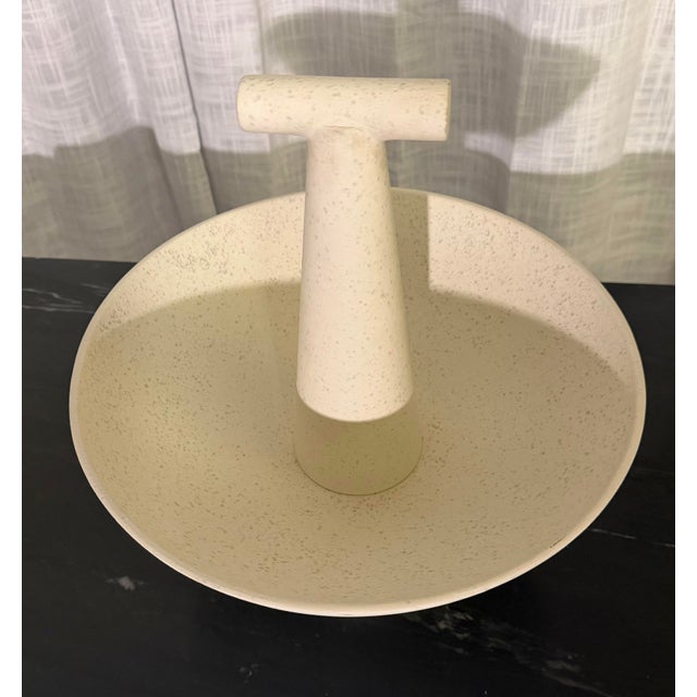 Champion Bowl by Studio a (Global Views) in a Soft Ivory Finish Small For Sale In Dallas - Image 6 of 9