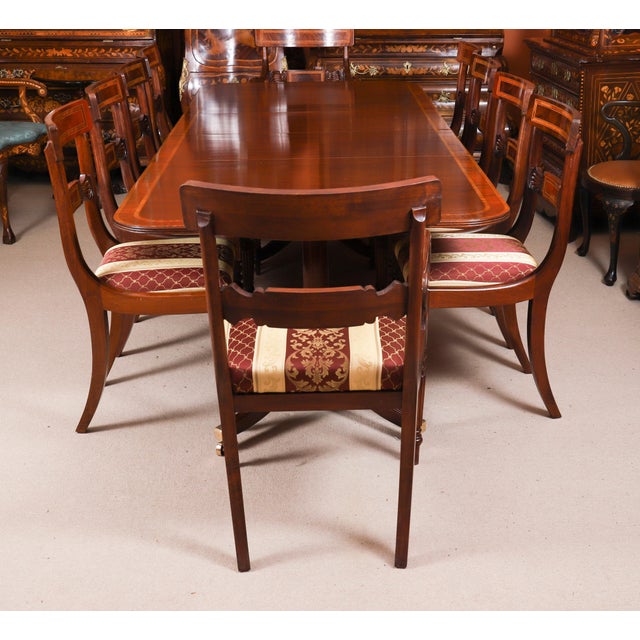This is fabulous vintage george iii revival dining table by the master cabinet maker william tillman and regency revival...