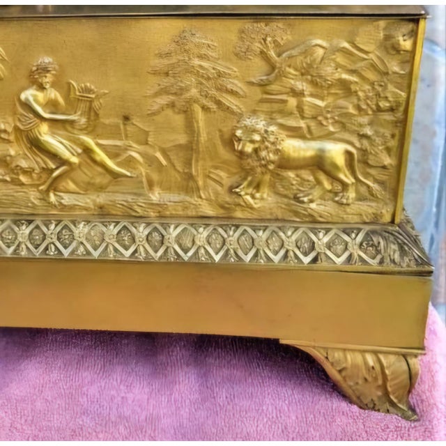 19th Century French Gilt Bronze Figural Mantel Clock, 19th Century For Sale - Image 5 of 9