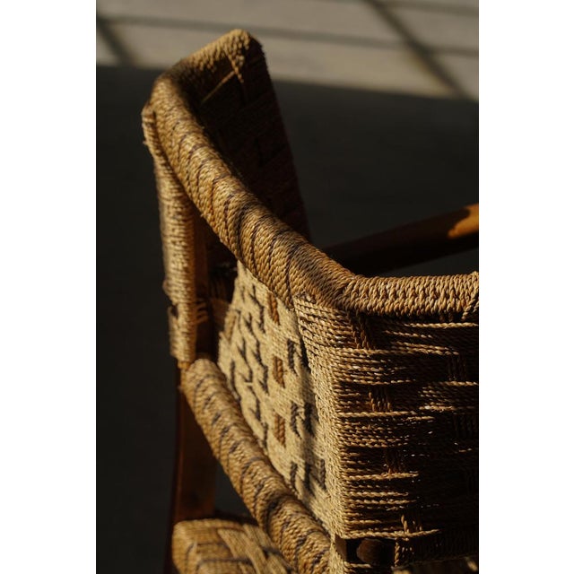 Mid-Century Modern Armchair in Beech and Rope by Erich Dieckmann, 1940s For Sale - Image 13 of 18