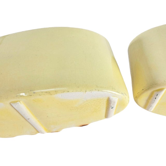 Royal Cropley Bamboo Ceramic Figurine/Planters Pair 7.25" For Sale - Image 12 of 12