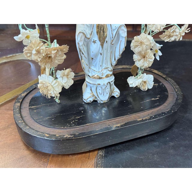 Late 19th Century Napoleon III Virgin Under a Glass Dome For Sale - Image 4 of 8