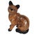 Late 20th Century Vintage Carved Wood Siamese Cat & Kittens – Primitive Folk Art Set of 4, 20.5" For Sale - Image 5 of 12