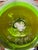 1999 Richard Blenko Signed 917 Bulbous Kiwi Green Glass Vase For Sale In San Diego - Image 6 of 8