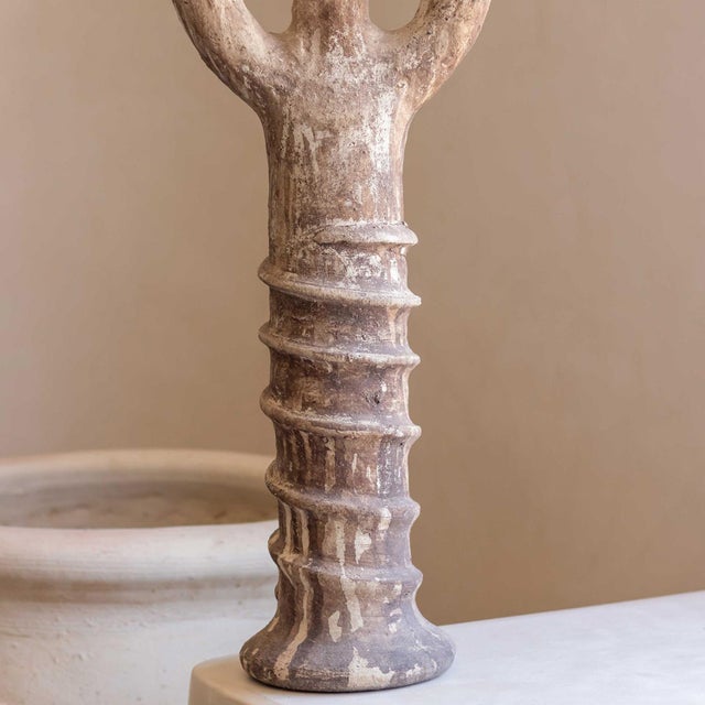Ceramic Unglazed Terracotta Tree-Branch Sculpture | One of a Kind For Sale - Image 7 of 8