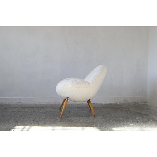 Fantastic organic shaped armchair designed by Fritz Neth , manufactured by Correcta Foams Company, Germany 1950. Wonderful...