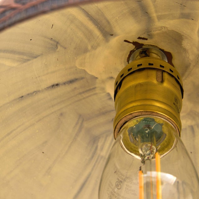 Italian Etched Copper Oak Leaf Pendant Light by Victor Cerrato, 1960s For Sale - Image 9 of 11