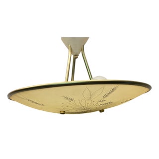 Mid-Century Cream Ceiling Lamp from Erco, 1950s For Sale