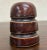 Traditional Antique Dark Brown Mushroom Cap Glazed Ceramic Insulator For Sale - Image 3 of 5