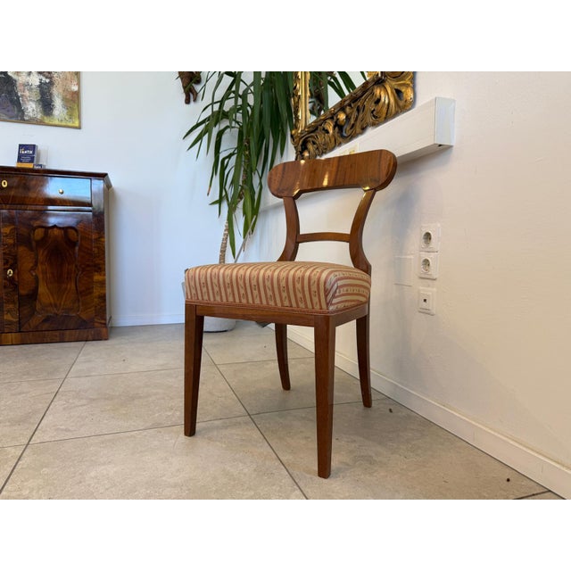 Antique Biedermeier Armchair in Walnut For Sale - Image 9 of 9