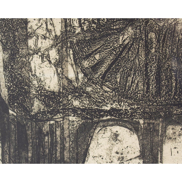 Printmaking Materials “Temple” Aquatint Print Signed by Edward John Bartram For Sale - Image 7 of 9
