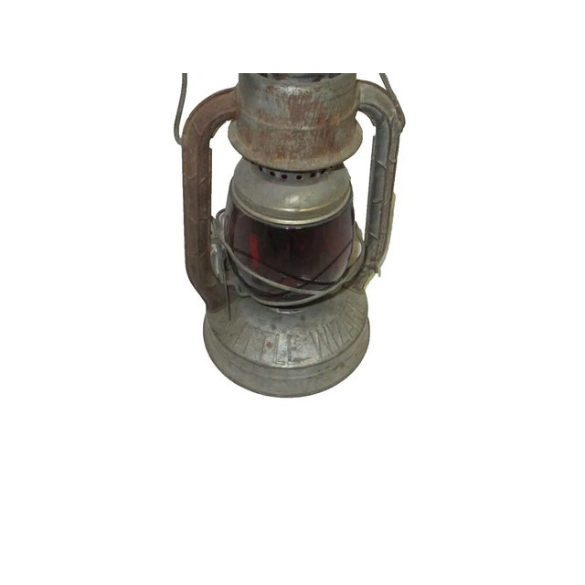 1950s Vintage Dietz Little Wizard Kerosene Lantern Electric Lamp For Sale - Image 5 of 9