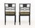 Late 20th Century Regency Style Gilt and Ebonized Side Chairs, Pair For Sale - Image 5 of 10