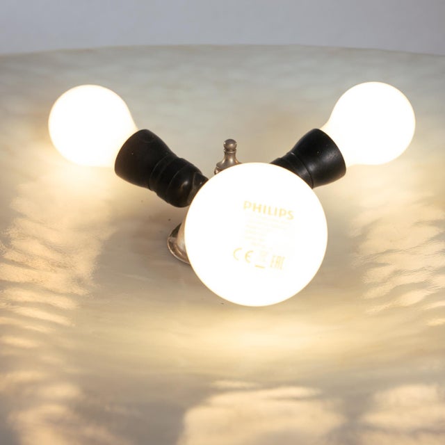 Art Deco Floor Lamp in Wrought Iron and Glass For Sale - Image 14 of 18