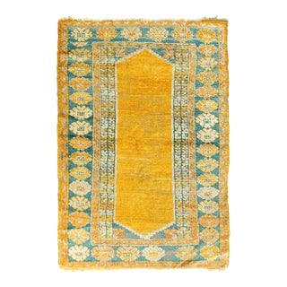 Antique Oushak Rug 3'3'' x 5' For Sale