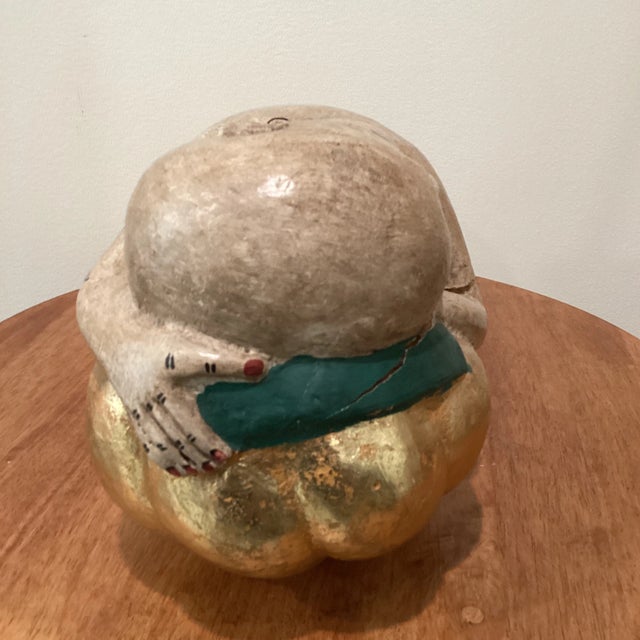 Carved and Painted Asian Wood Carving of Sleeping beauty. Very decorative, Lacquered paint with age appropriate wear.