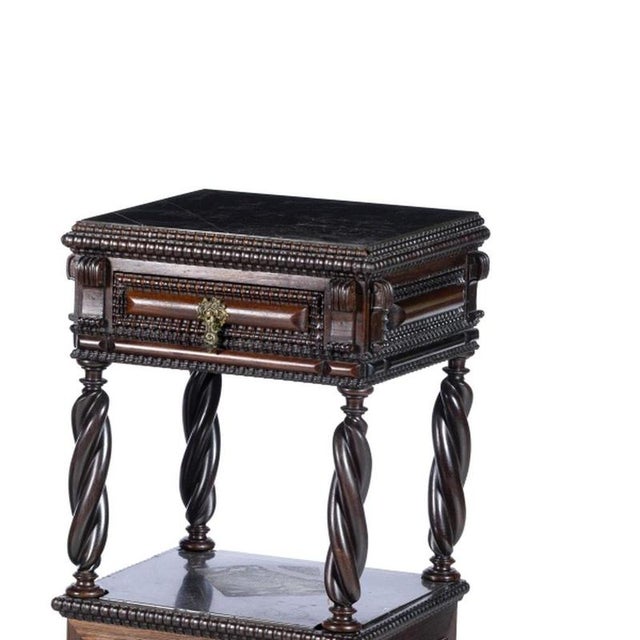 Bedside Tables in Fine Wood, Set of 2 For Sale - Image 4 of 6