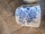 English Four Vintage English Blue and White Storage Canisters For Sale - Image 3 of 17