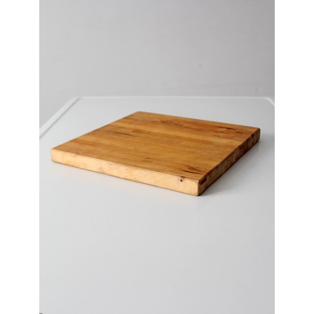 Vintage Handmade Wood Cutting Board For Sale - Image 6 of 12