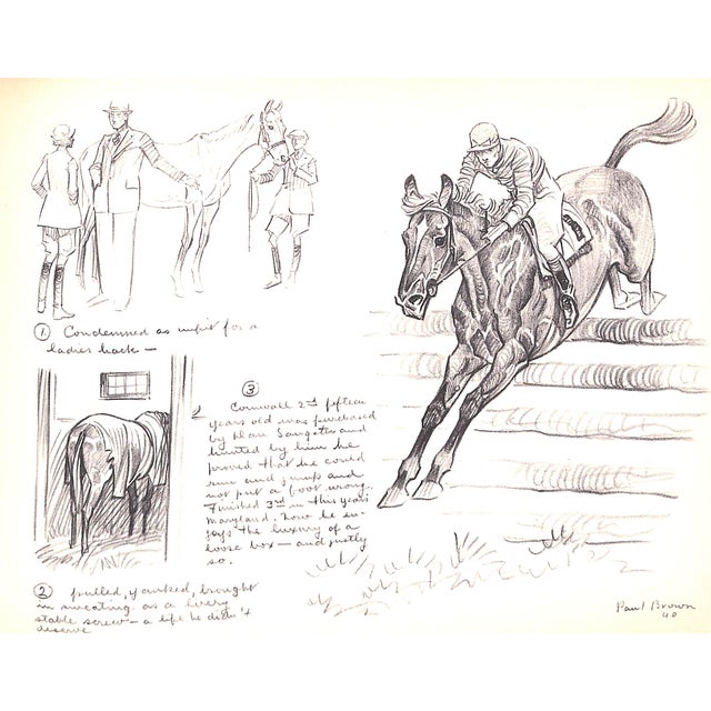 "Good Luck and Bad" 1940 Brown, Paul (Inscribed With Original Pencil Drawing) For Sale - Image 9 of 12