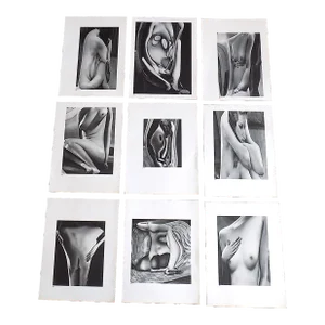 Vintage Andre Kertesz Modernist Surreal Female Nude Photogravures - Set of 9