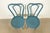 Early 20th Century Jacob & Josef Kohn Antique Austrian Teal Lacquered Bentwood Bistro Chairs or Dining Chairs, Pair For Sale - Image 5 of 16