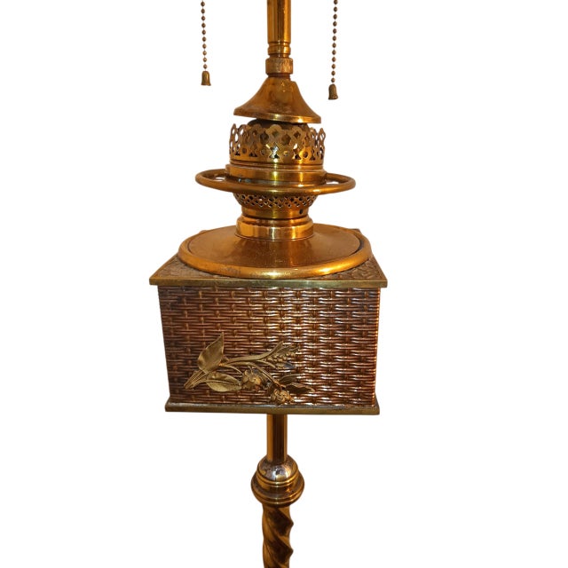 Late 18th Century Illuminate Your Home With a True Masterpiece of Historic Design: A Rare Stunning 1890 Late Victorian and Art Nouveau Floor Lamp. For Sale - Image 5 of 12