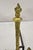 Traditional Antique French Empire Style Flame Finial Brass and Cast Iron Andirons - A Pair For Sale - Image 3 of 10