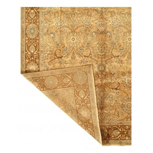Pasargad N Y Antique Persian Tabriz Lamb's Wool Rug - 10'5" X 13'0" For Sale - Image 4 of 5