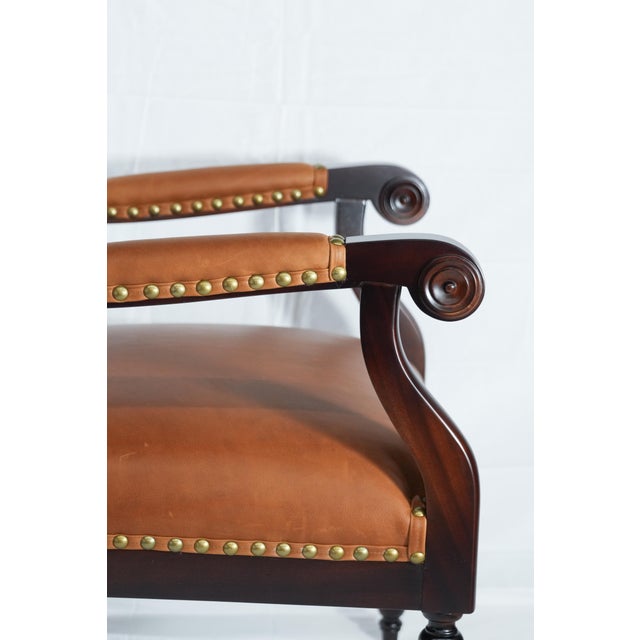 English Harwood Occasional Chair | Ralph Lauren For Sale - Image 3 of 6