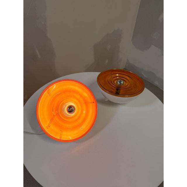 Metal Vintage French Space Age Table Lamp, 1970s For Sale - Image 7 of 10